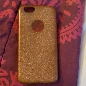 Rose gold sparkle Iphone 8 case
